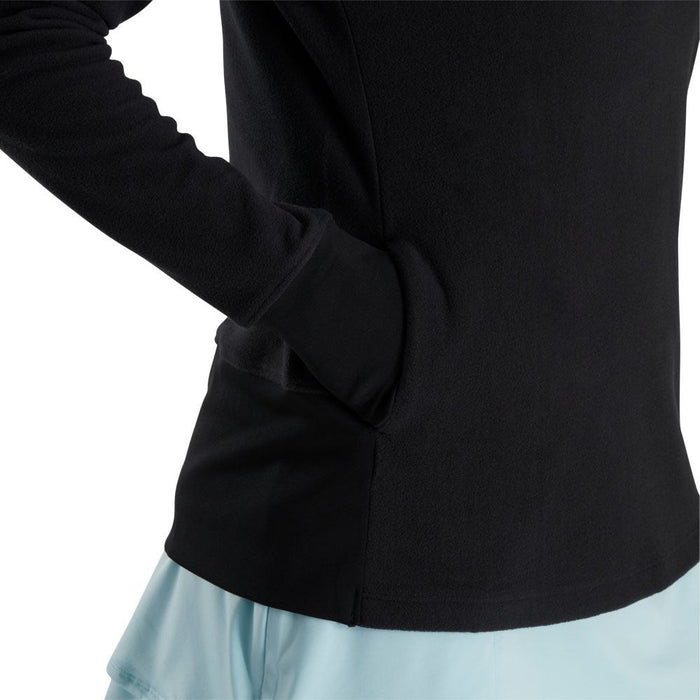 FootJoy Half-Zip Fleece Mid Layer Golf Pullover Black - FA23 Women