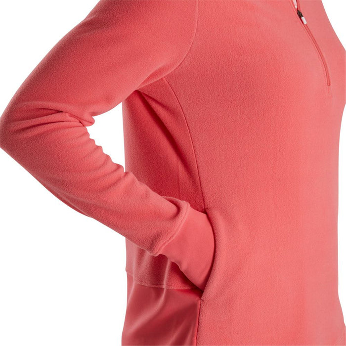 FootJoy Half-Zip Fleece Mid Layer Golf Pullover Bright Coral - FA23 Women