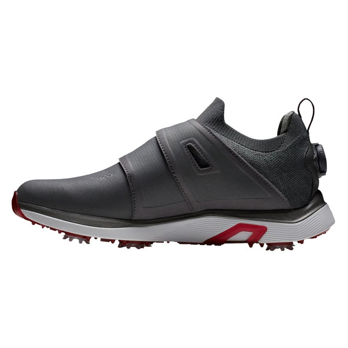 FootJoy HyperFlex BOA Golf Shoes Previous Season Style Charcoal/Gray/Red - 24 Men
