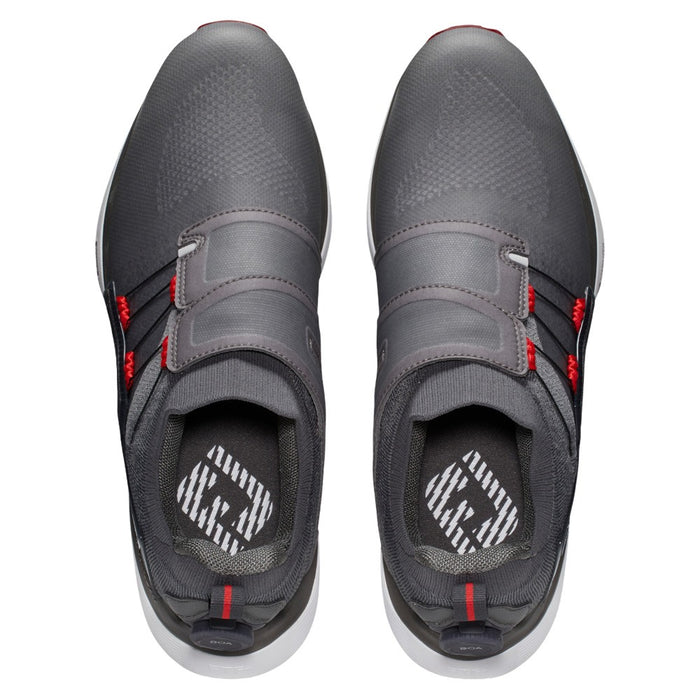 FootJoy HyperFlex BOA Golf Shoes Previous Season Style Charcoal/Gray/Red - 24 Men