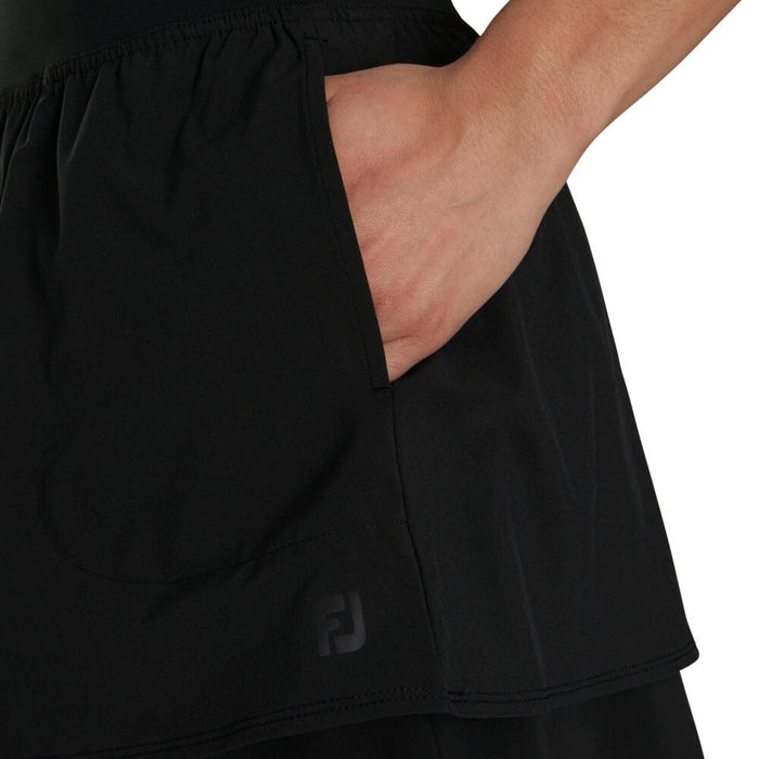 FootJoy Lightweight Woven Golf Skort Black - SS26 Women
