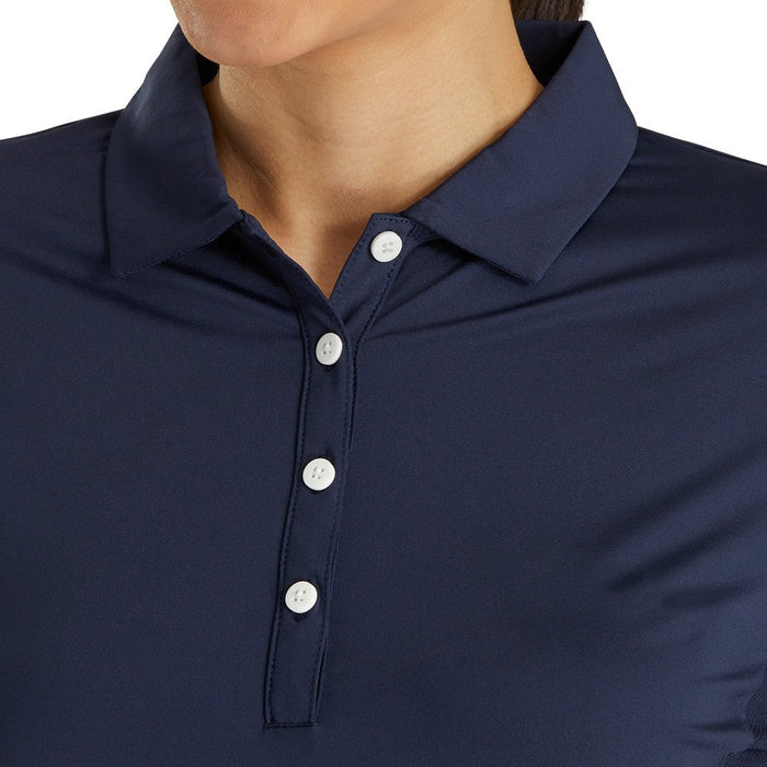 FootJoy Longsleeve Sun Protection Golf Polo Navy - SS26 Women