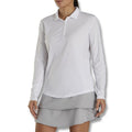 FootJoy Longsleeve Sun Protection Golf Polo White - SS26 Women