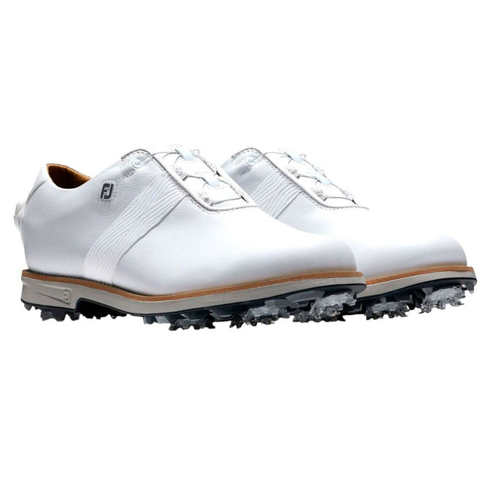 FootJoy Premiere BOA Golf Shoes Previous Season Style White/White/Gray - 21 Women