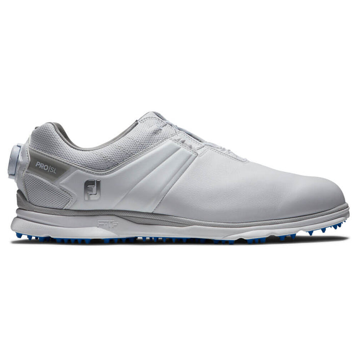 FootJoy Pro SL BOA Spikeless Golf Shoes Previous Season Style White/White/Light Blue - 22 Men