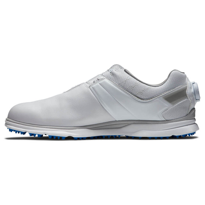 FootJoy Pro SL BOA Spikeless Golf Shoes Previous Season Style White/White/Light Blue - 22 Men
