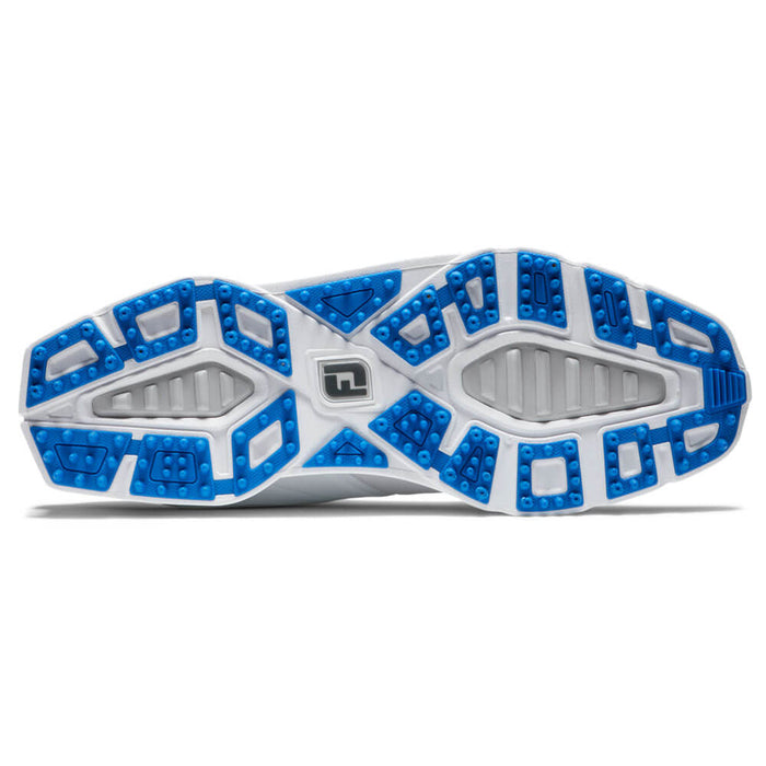 FootJoy Pro SL BOA Spikeless Golf Shoes Previous Season Style White/White/Light Blue - 22 Men