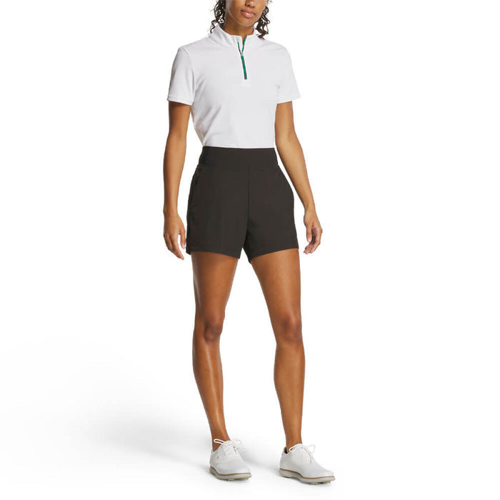 FootJoy Pull-On Stretch Woven Golf Short Black - SS26 Women