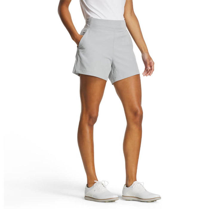 FootJoy Pull-On Stretch Woven Golf Short Grey - SS26 Women