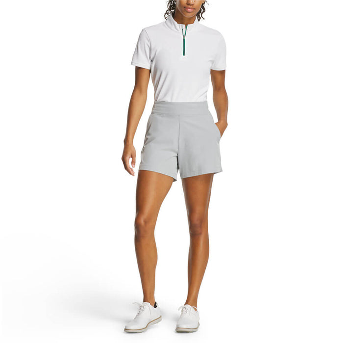 FootJoy Pull-On Stretch Woven Golf Short Grey - SS26 Women