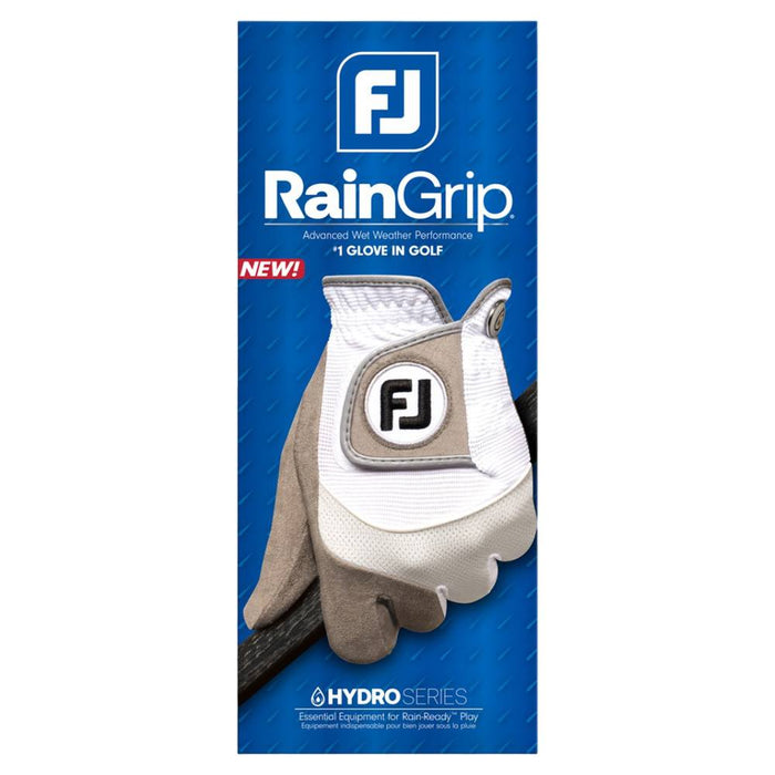 FootJoy RainGrip Pair Golf Glove White - 25 Women
