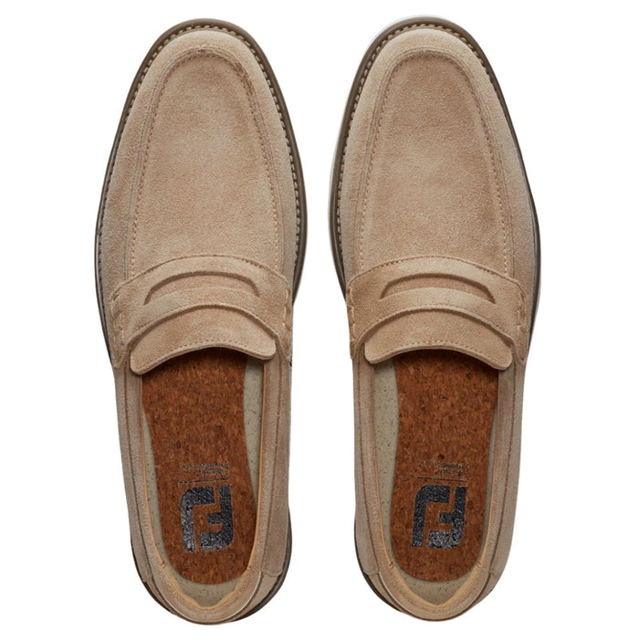 FootJoy Suede Loafer Casual Shoes Taupe - 24 Men