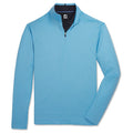 FootJoy Tonal Print Mid Layer Golf Pullover True Blue - FA23
