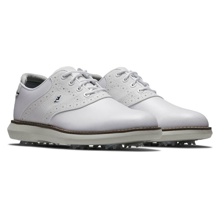 FootJoy Traditions Golf Shoes White - 24 Boys