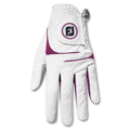 FootJoy WeatherSof Fashion Golf Glove White/Dark Fuchsia - 23 Women