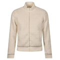 Foray Golf D3 Jacquard Fleece Bomber Golf Jacket White - 23 Women