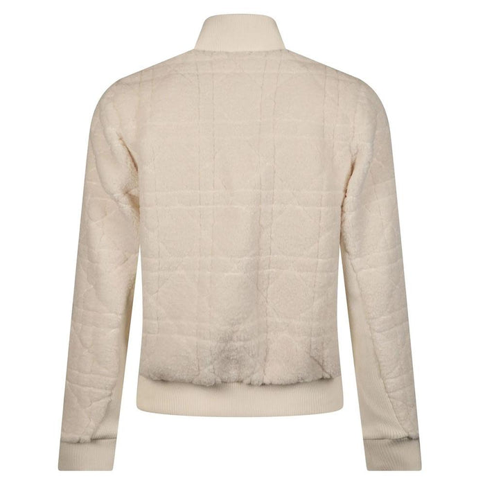 Foray Golf D3 Jacquard Fleece Bomber Golf Jacket White - 23 Women