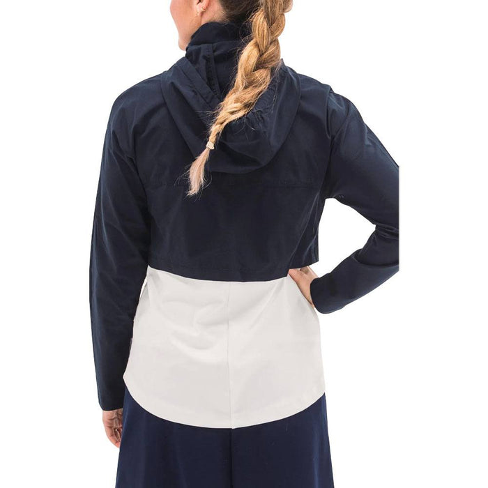 Foray Golf Double Layer Golf Jacket Navy/White - 23 Women