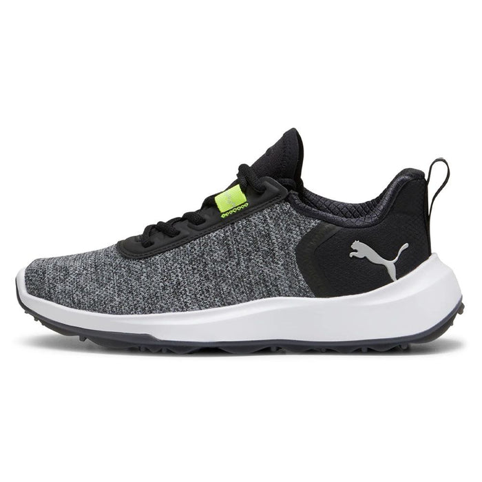 PUMA Fusion Crush Sport Junior Spikeless Golf Shoes Black/Electric Lime - 24 Boys