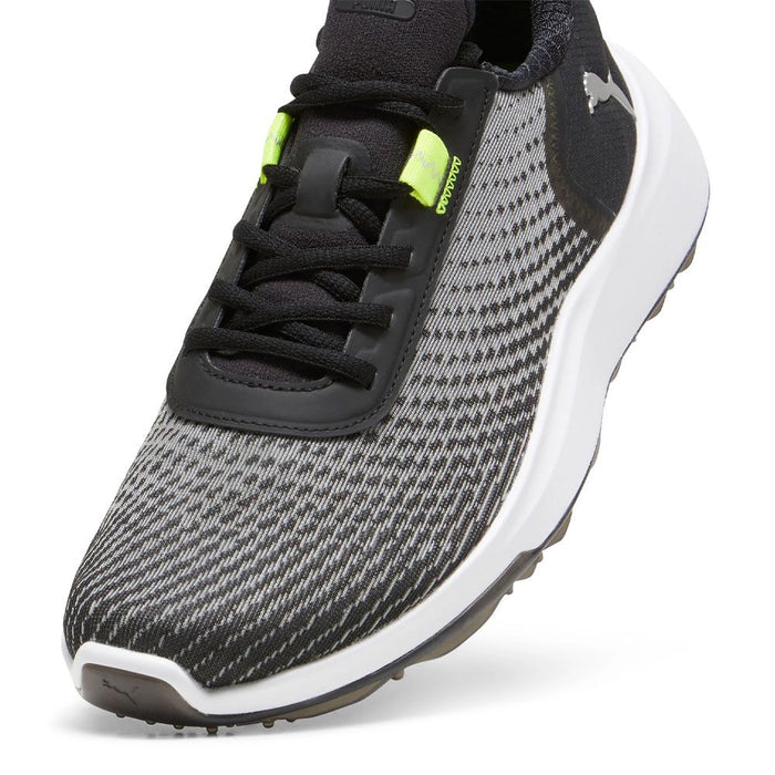 PUMA Fusion Crush Sport Spikeless Golf Shoes Black/Electric Lime - 24 Men