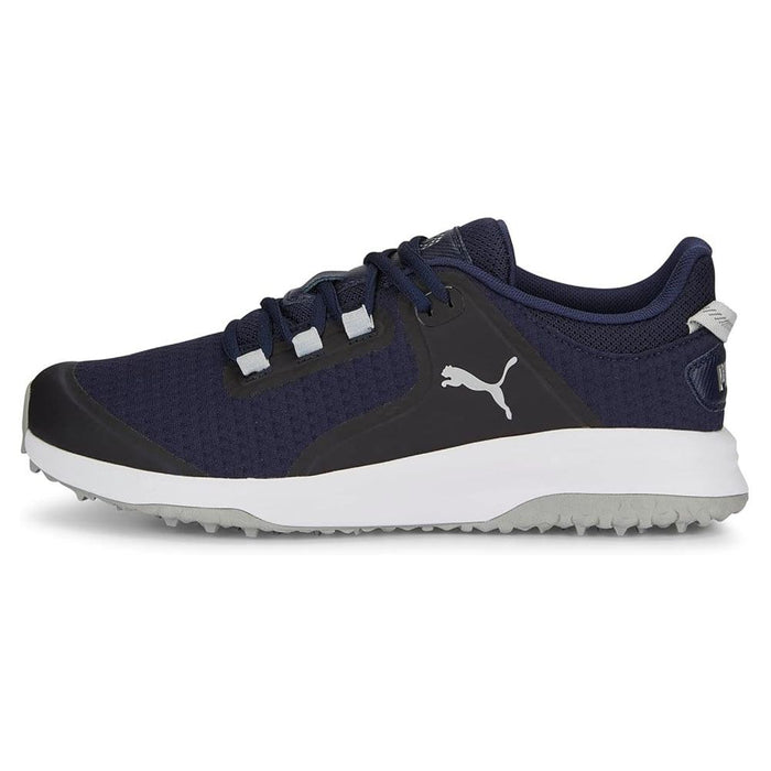 PUMA Fusion Grip Spikeless Golf Shoes Navy/Silver/Quiet Shade - 24 Men
