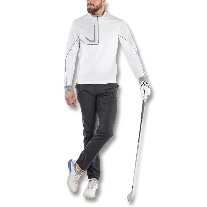 Galvin Green Daxton Golf Pullover White/Cool Gray/Sharkskin - FW22
