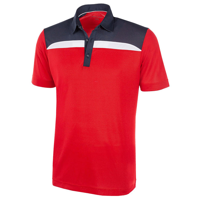 Galvin Green Mapping Ventil8 Plus Golf Polo Red/Navy/White - FW22