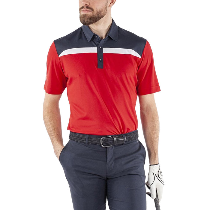 Galvin Green Mapping Ventil8 Plus Golf Polo Red/Navy/White - FW22