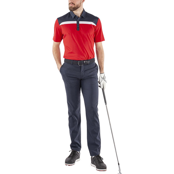 Galvin Green Mapping Ventil8 Plus Golf Polo Red/Navy/White - FW22