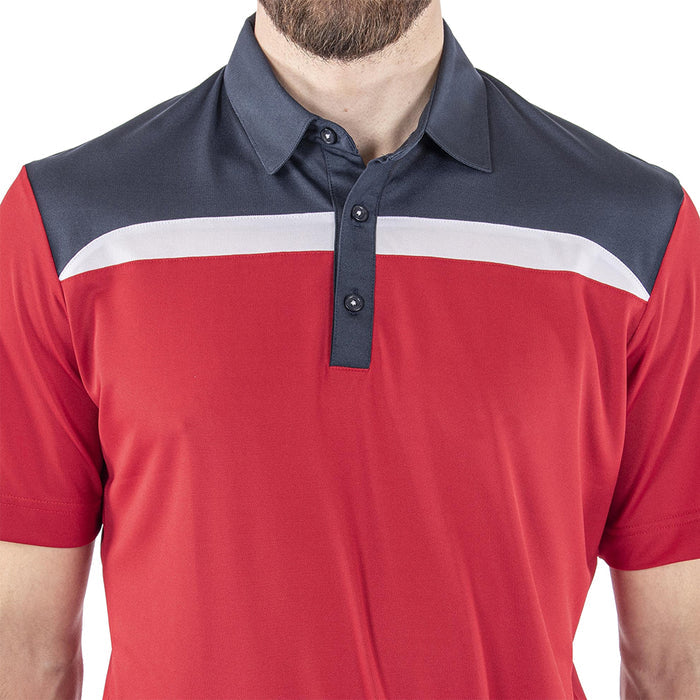 Galvin Green Mapping Ventil8 Plus Golf Polo Red/Navy/White - FW22