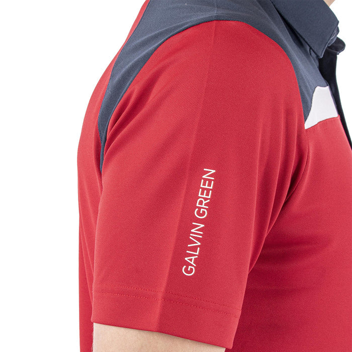 Galvin Green Mapping Ventil8 Plus Golf Polo Red/Navy/White - FW22
