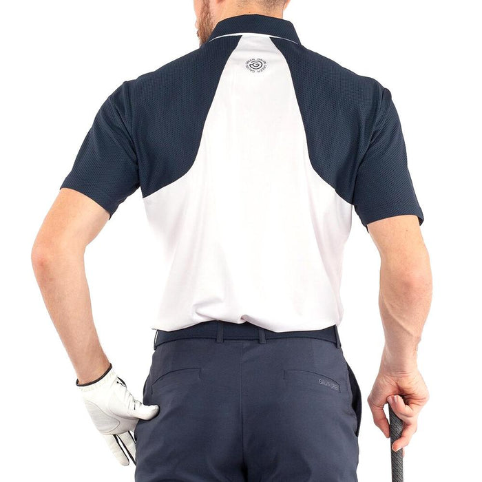 Galvin Green Massimo Ventil8 Plus Golf Polo White/Navy - FW22