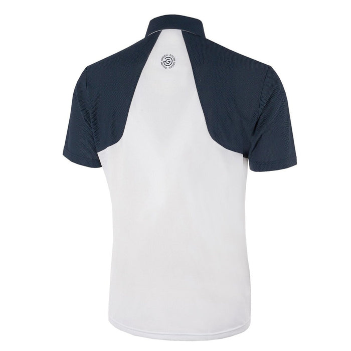 Galvin Green Massimo Ventil8 Plus Golf Polo White/Navy - FW22