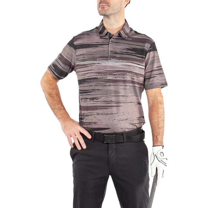 Galvin Green Mathew Ventil8 Plus Golf Polo Black/Sharkskin - SS21 Men