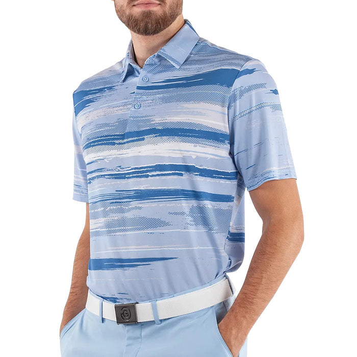 Galvin Green Mathew Ventil8 Plus Golf Polo Blue Bell/White - SS21 Men