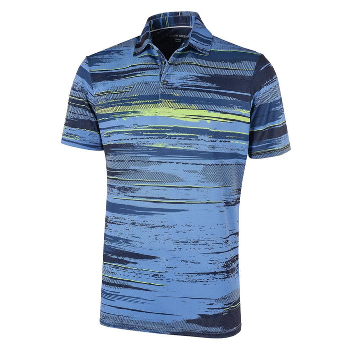 Galvin Green Mathew Ventil8 Plus Golf Polo Navy/Lime - SS21 Men