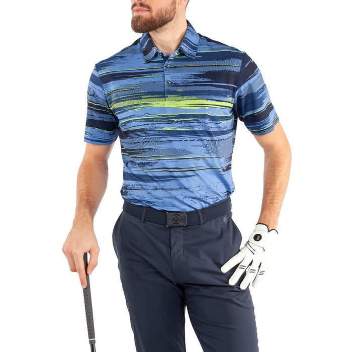 Galvin Green Mathew Ventil8 Plus Golf Polo Navy/Lime - SS21 Men