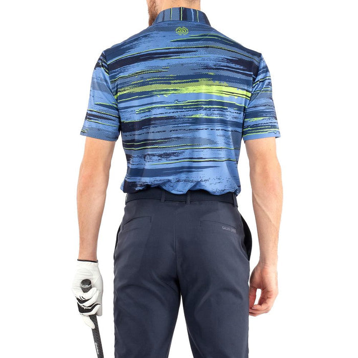 Galvin Green Mathew Ventil8 Plus Golf Polo Navy/Lime - SS21 Men