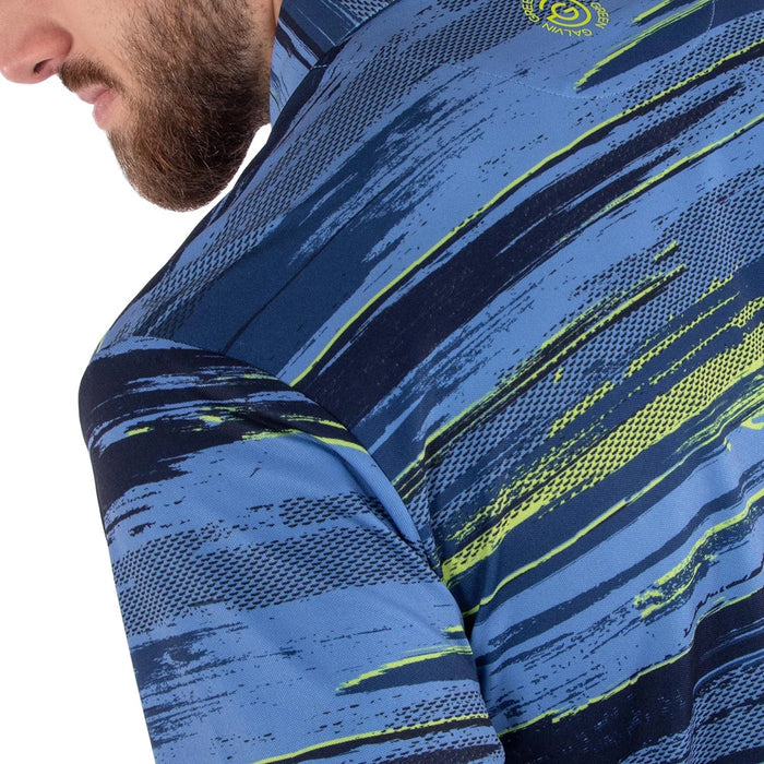 Galvin Green Mathew Ventil8 Plus Golf Polo Navy/Lime - SS21 Men