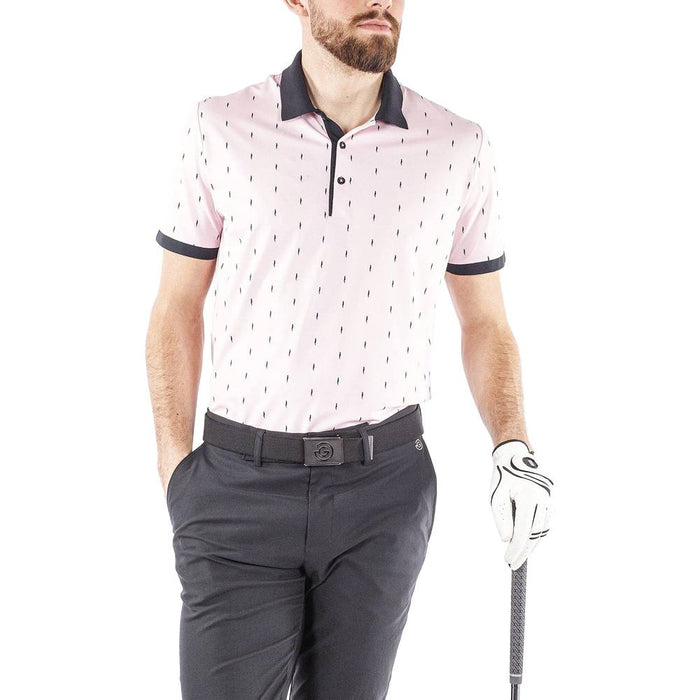 Galvin Green Mayson Ventil8 Plus Golf Polo Light Pink/Black - SS22
