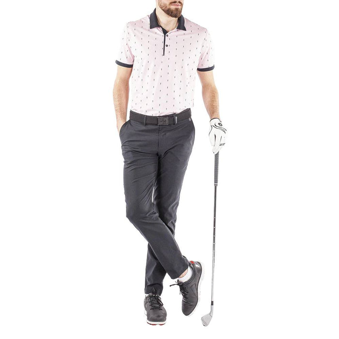Galvin Green Mayson Ventil8 Plus Golf Polo Light Pink/Black - SS22