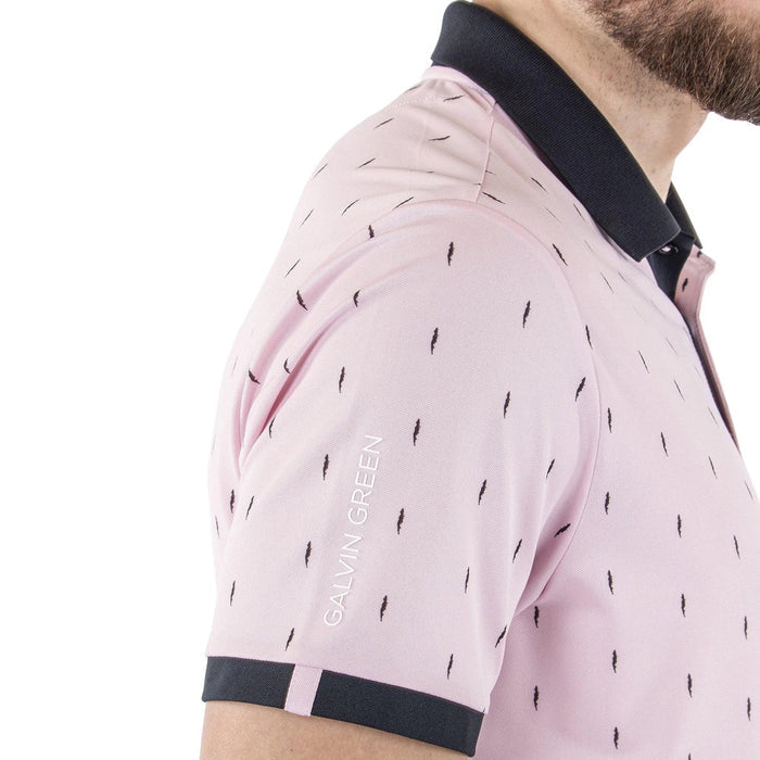 Galvin Green Mayson Ventil8 Plus Golf Polo Light Pink/Black - SS22