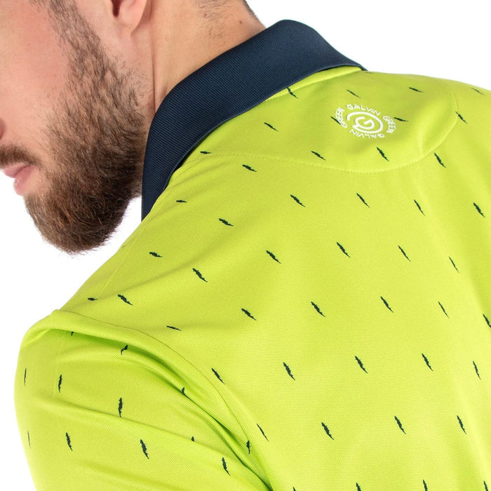 Galvin Green Mayson Ventil8 Plus Golf Polo Lime/Navy - SS22