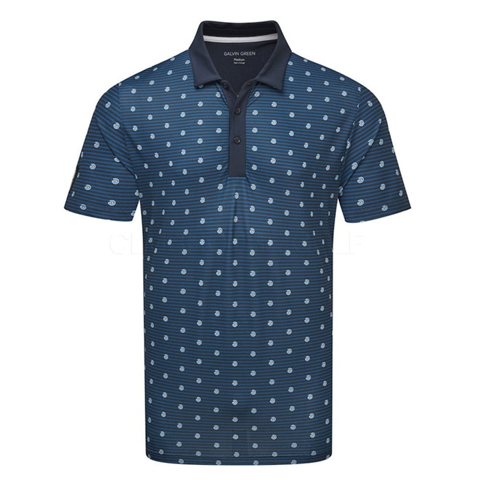 Galvin Green Monty Ventil8 Plus Golf Polo Navy/White - SS21 Men