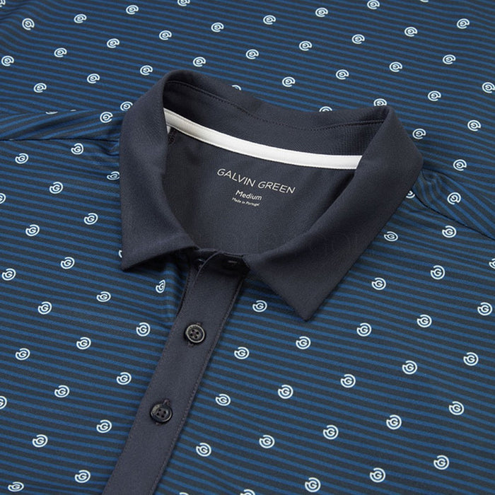Galvin Green Monty Ventil8 Plus Golf Polo Navy/White - SS21 Men