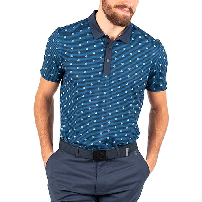 Galvin Green Monty Ventil8 Plus Golf Polo Navy/White - SS21 Men