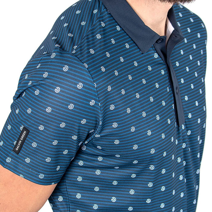 Galvin Green Monty Ventil8 Plus Golf Polo Navy/White - SS21 Men