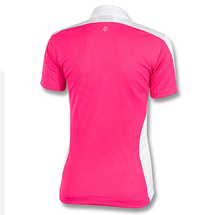 Galvin Green Muriel Ventil8 Plus Golf Polo Deep Pink/White - SS20 Women