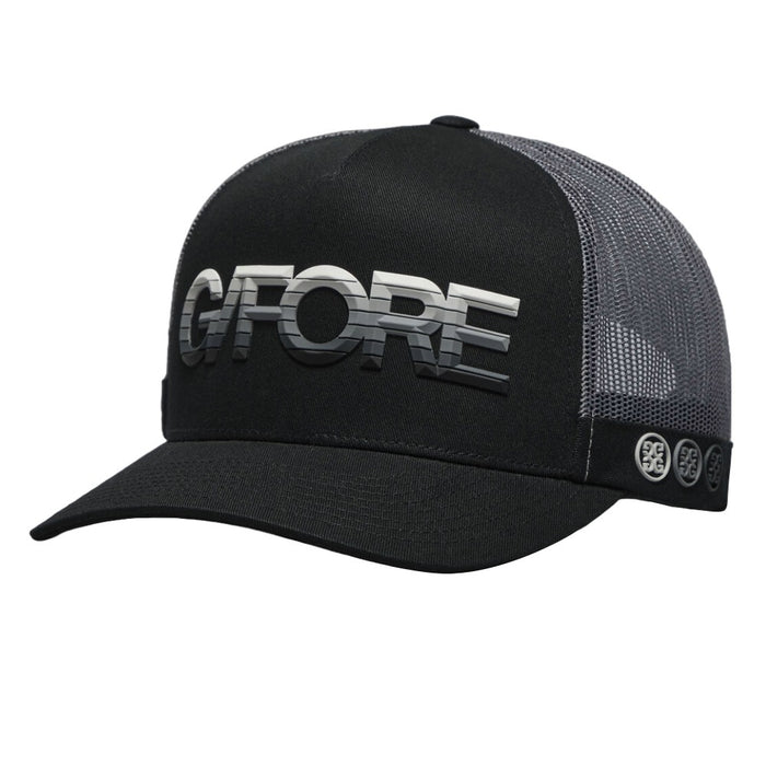Gfore 3D Ombre G/Fore Cotton Twill Trucker Golf Cap Onyx - SP25