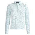 Gfore Aye Poppy Silky Tech Nylon Longsleeve Golf Polo Siren - SP25 Women